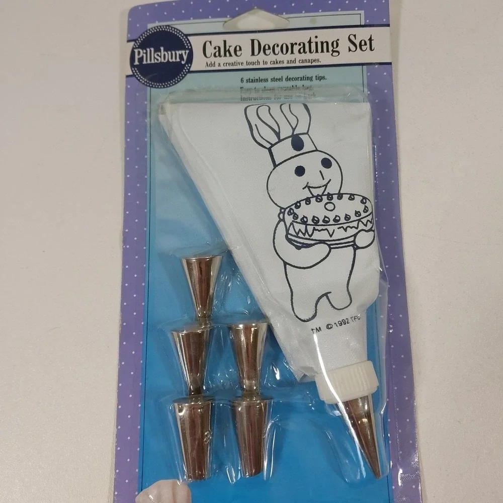 Vtg Pillsbury Dough Boy Cake Decorating Set‎ New in Package